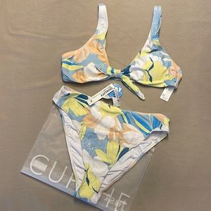 Brand New Cupshe Swim Bottom + Bunny Top